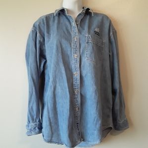 Gear for sports  oversized denim button up